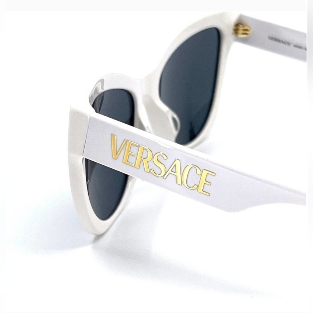 Versace VE 4417U 314/87 Women's White Cat Eye Sunglasses (NWOT) - Picture 6 of 9